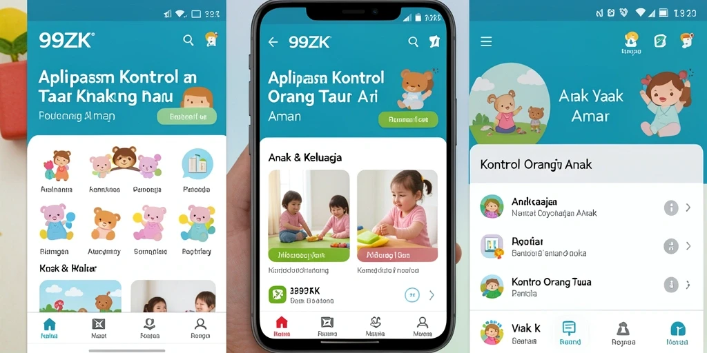 Tampilan antarmuka pengguna 99ZK untuk kontrol orang tua yang intuitif.