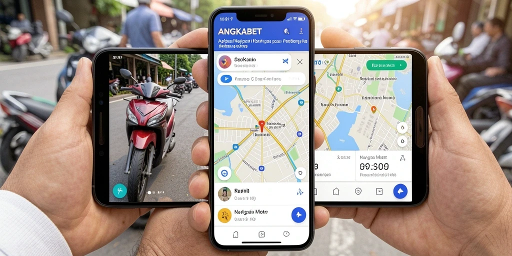 Antarmuka ANGKABET yang ramah pengguna untuk navigasi motor.
