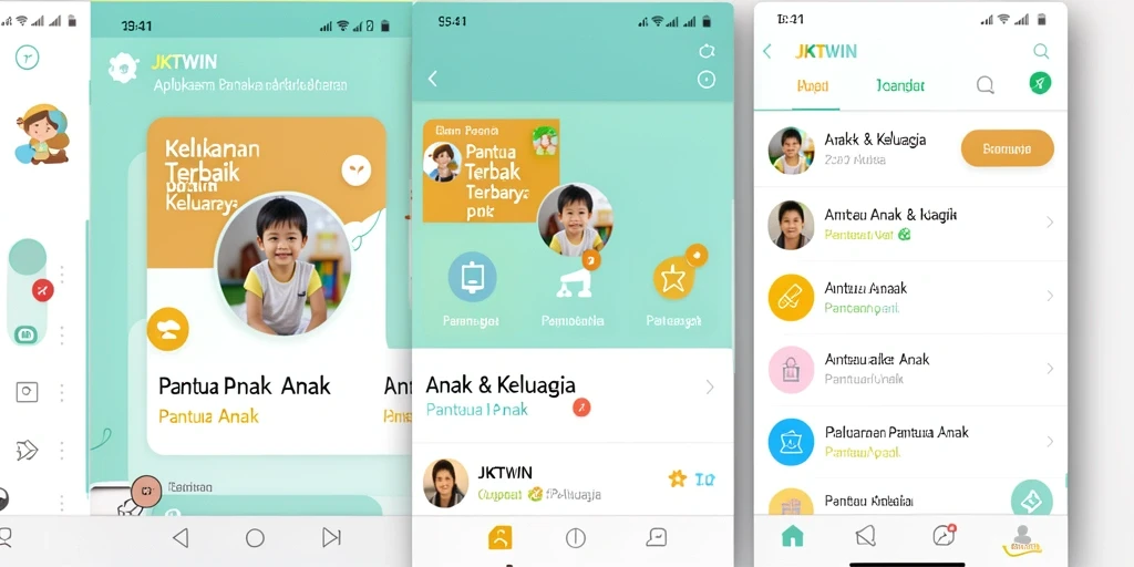Tampilan antarmuka JKTWIN untuk memantau aktivitas anak.